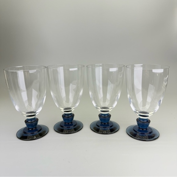 Set of Florian Blue Goblets - Picture 3 of 9